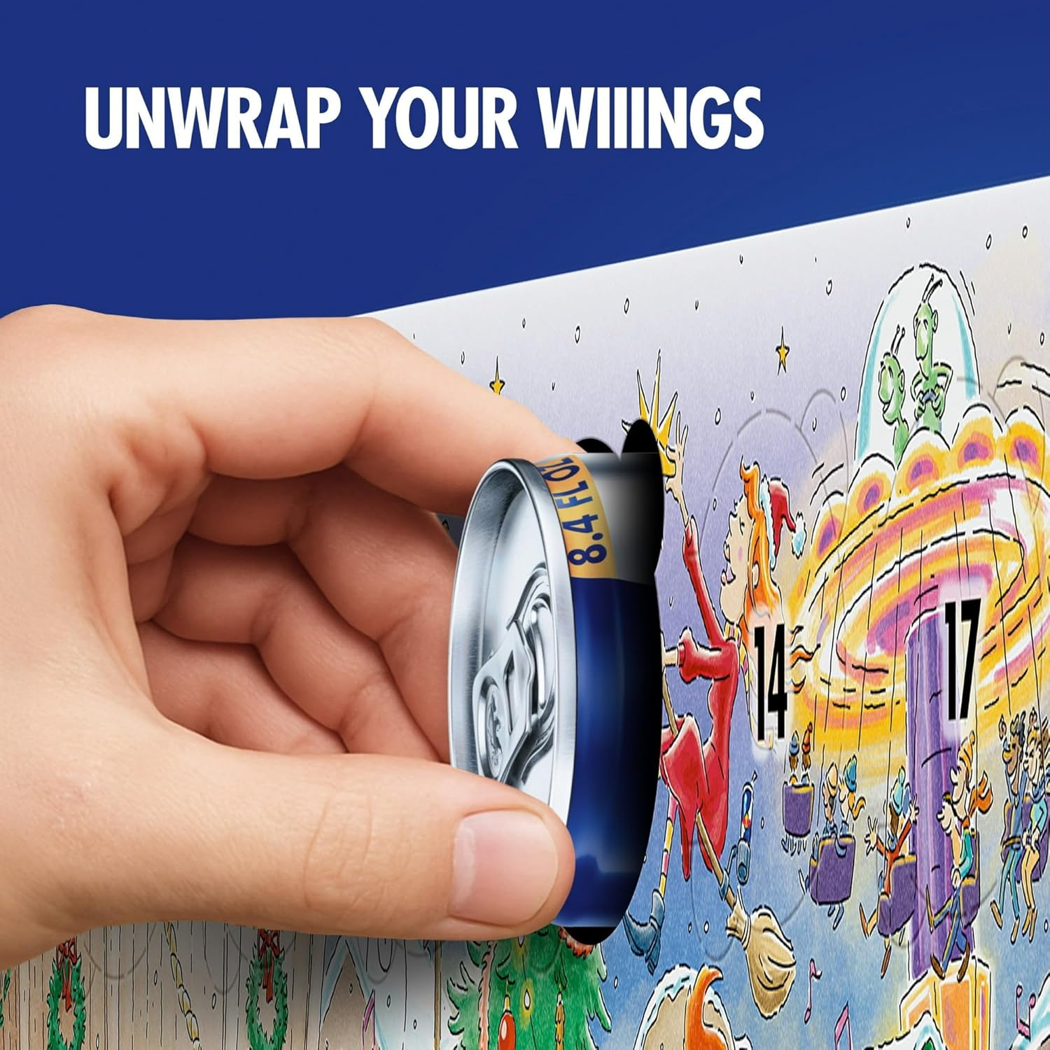 Red Bull Energy Drink Variety 2025 Advent‑Kalender‑Pack, mit 80 mg Koffein, Taurin & B‑Vitamine, 250 ml – 24 Dosen – Bild 3